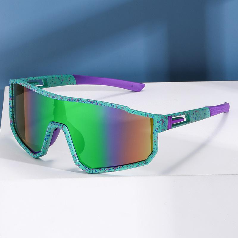 Cross Border New Riding Sunglasses Windproof European American Integrated Outdoor Sports Goggles Fashionable Colorful