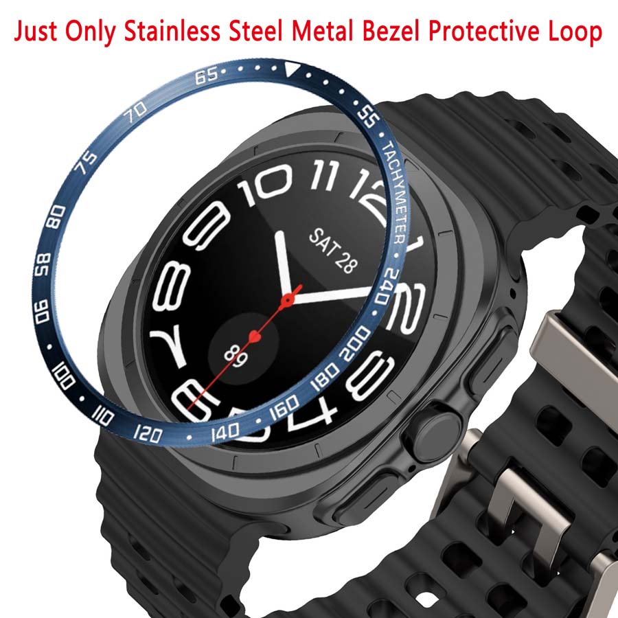 Pro Samsung Galaxy Watch 7 Ultra 47mm rámeček Kovový ochranný kryt Kryt Pro Galaxy Watch Ultra Protector Shell příslušenství