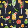 Outdoor Dekostoffe Oxford - Motiv Cocktail | Dx8703