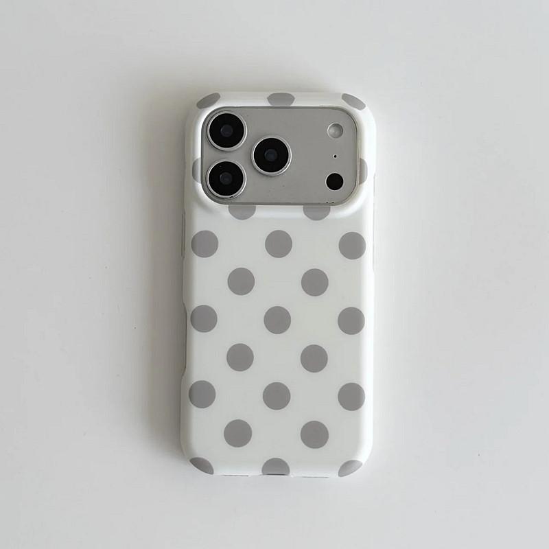 Korean Colorful Circular Dots Matte IMD TPU Back Cover For For Iphone 1 16 17 Pro Max Phone Case