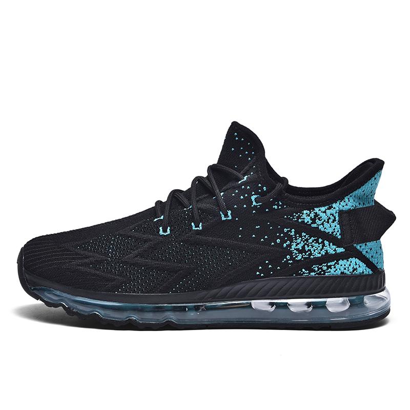 2024 New All-palm Air Cushion Running Shoes Flying Woven Sports Shoes Large Size Men's Shoes Foreign Trade Shoes Fashion Shoes