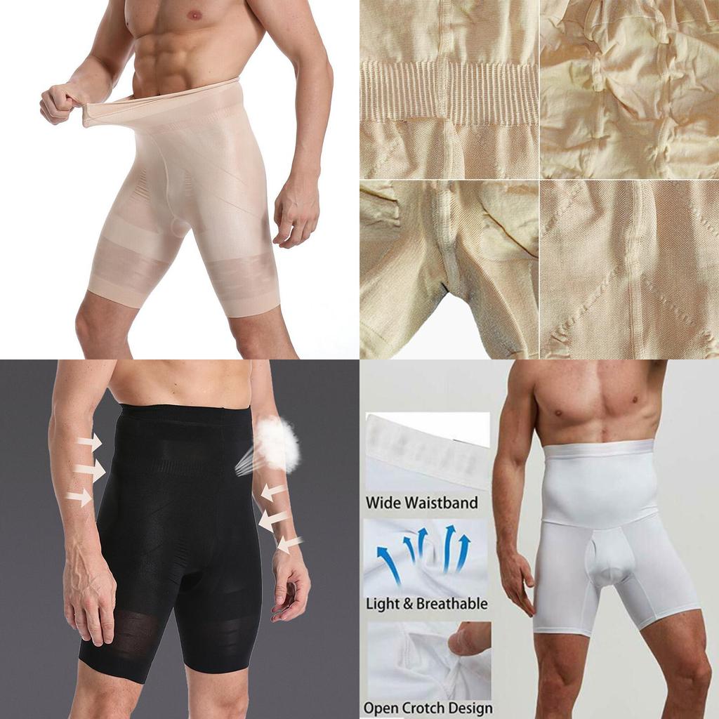 Men's Body Shaper Tummy Control Slimming Shorts With Breathable And Lightweight Material For Comfortable Wear