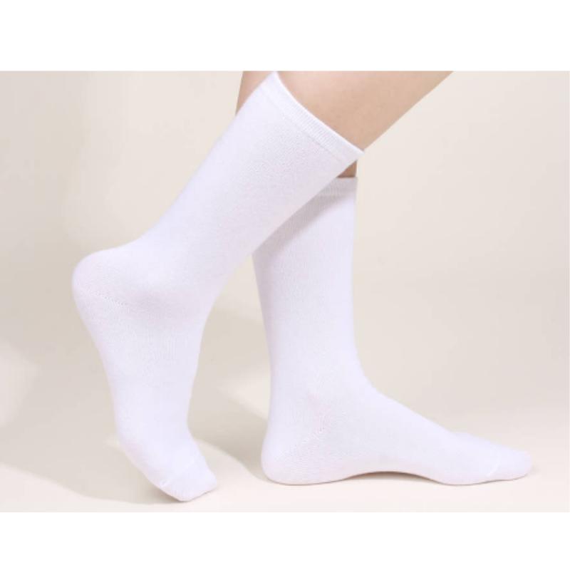 Premium Solid Crew Socks 5 Packs