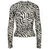 Haut Col Roulé - Urban Classics - Femme - Grandes Tailles - Imprimé All-over - Maille Transparente