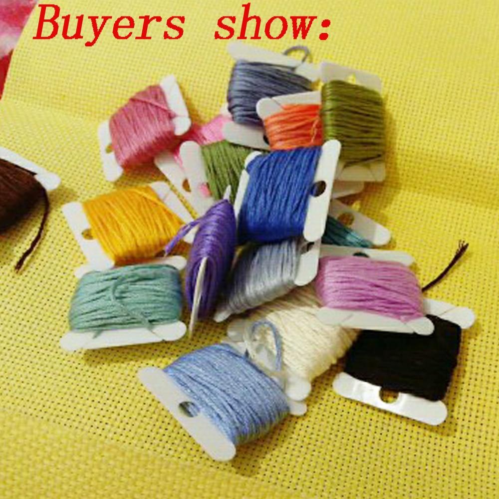 30 Stück Kunststoff Stickgarnspulen Nähgarn Organizer Halter Stickgarnkarte DIY Basteln Kreuzstich Werkzeuge