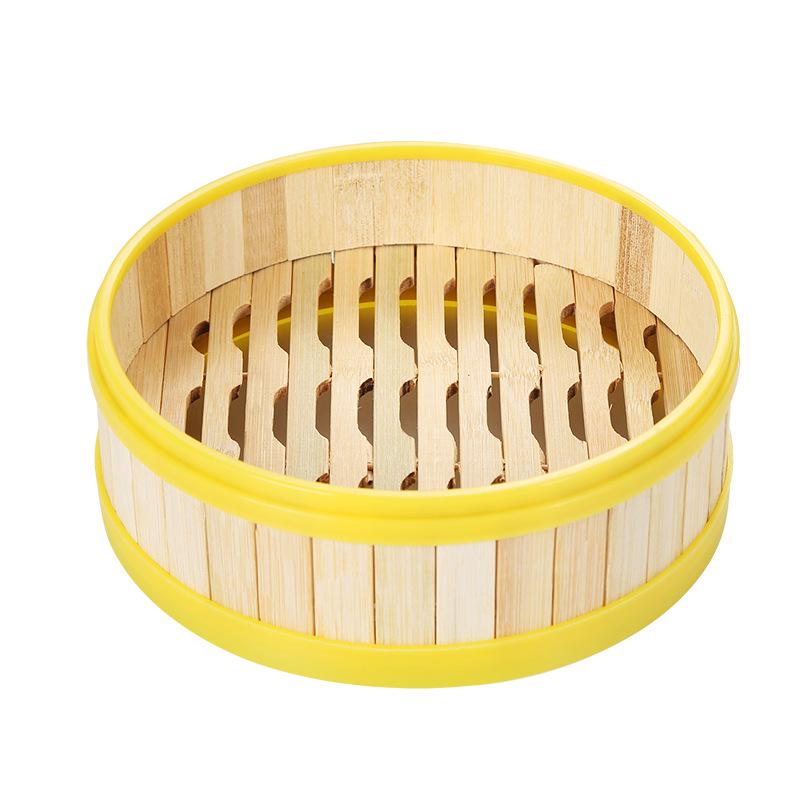 Commercial Bamboo Steamer for Cantonese Dim Sum and Shaxian Dumplings with Pot Lid