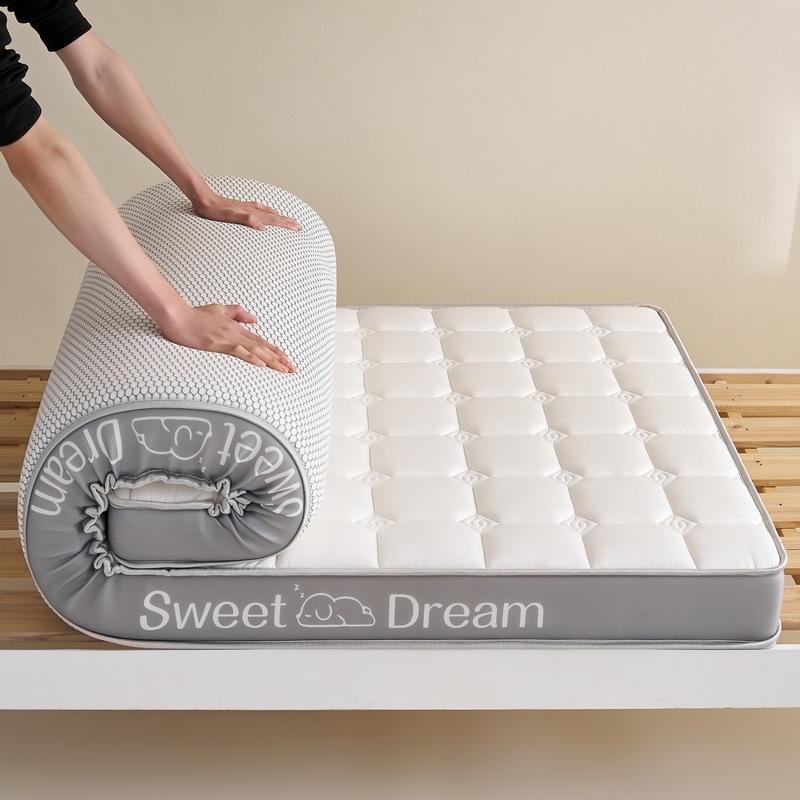 2026 New Milk Silk Latex Memory Foam Mattress for Dormitory Bunk Bed, Non-slip Single Size for Rental Rooms
