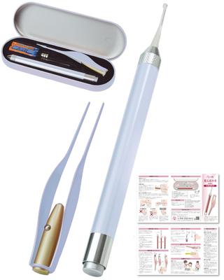 By a Childcare Ear for LED with Lighting [Supervised Worker] Earpick, Earpick, Light-up Earpick, Cleaning, Tweezers, Earwax, Cleaning, Earwax,