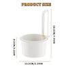Kitchen hanging drain basket Detachable Food Waste Trap Basket Press To Clean Sink Strainer for Home Apartment Hotel Farmhouse