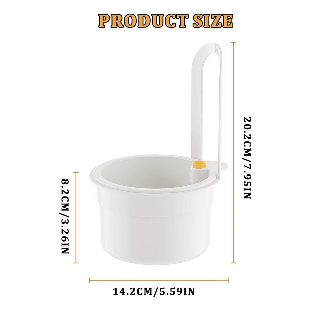 Kitchen hanging drain basket Detachable Food Waste Trap Basket Press To Clean Sink Strainer for Home Apartment Hotel Farmhouse