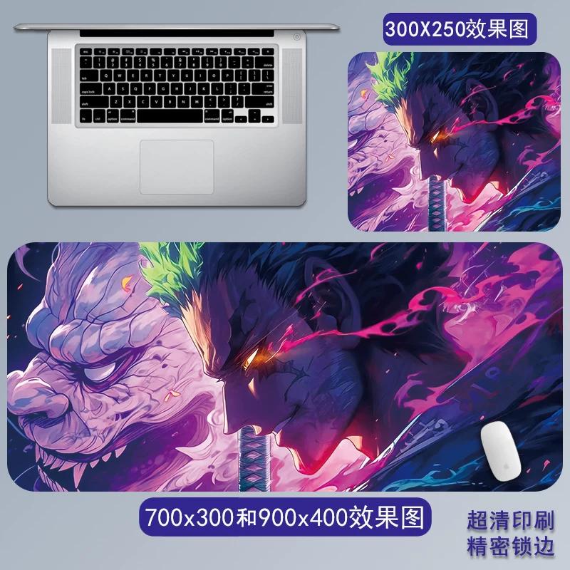 Cartoon Anime ONE PIECE Mouse Pad Oversized One Piece Roronoa Zoro Monkey D. Luffy Animation Game Office Computer Desk Mat Two-dimensional Peripheral