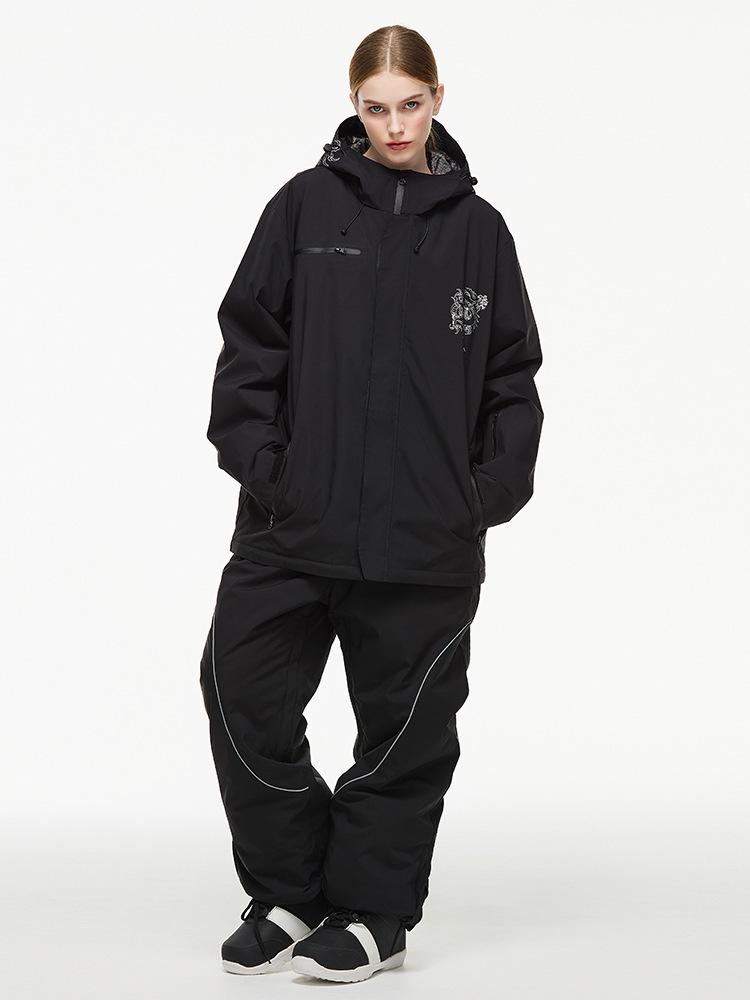 Winter-Skiset für Damen und Herren: Winddichte Wasserdichte Jacke und Hose