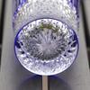 Edo Kiriko Blue Wine Drinking Glass Cup Lead-free Crystal Glass Blue Hand-blown Hand-carved Glasses Best Gift For Wedding