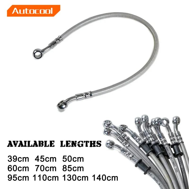 39-140cm Universal Motorcycle Stainless Steel Braided Brake Hose Line Aperture 10mm (M10) Latiguillo Freno Moto