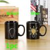 1PC Creative and Fun Mugs with Color-changing Effect Coffee Mugs Ceramic Tableware Household Goods Creative Gift