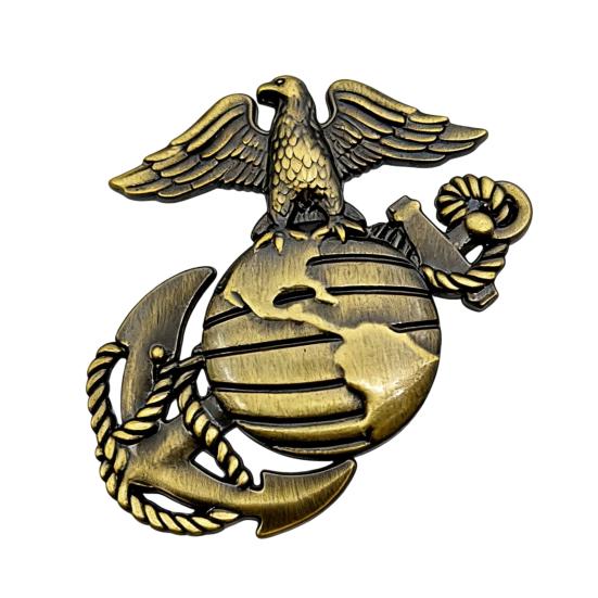

Car Stickers Marine Corps 3D Metal Emblem Zinc Alloy Car Decal, Eagle Sticker with Strong Adhesive Multi-Color Fit for Hood Side Rear бронзовий