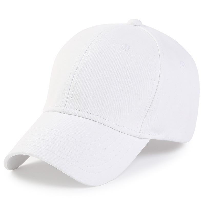 Men's and Women's Trendy Baseball Cap - Korean Style Hip Hop Pure Black for Spring and Summer