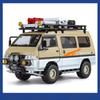 1/24 Mitsubishi Delica Mini Off Road VAN RV Alloy Car Model Sound and Light Children's Toy Collectibles Birthday Gift