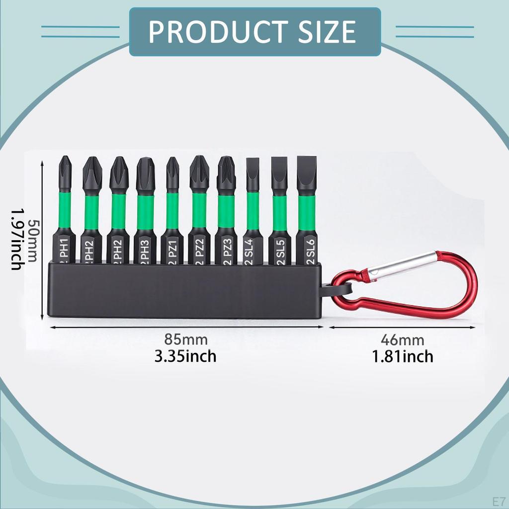 Screwdriver Bit Set Drill Tips Handymen Multifunctional Compact Professional Alloy Steel Impact Bits