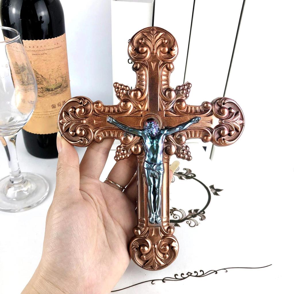 Cross Shaped DIY Silicone Hand-making Crafts Moulds for Bedroom Wall Decorations