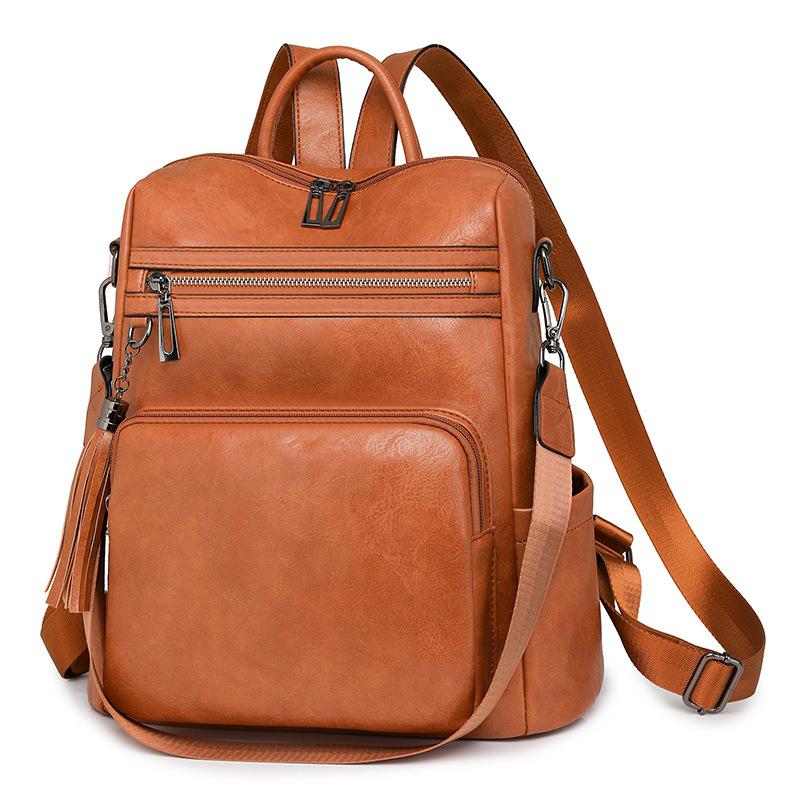 Winter new retro fashion women's backpack large capacity backpack women's backpack