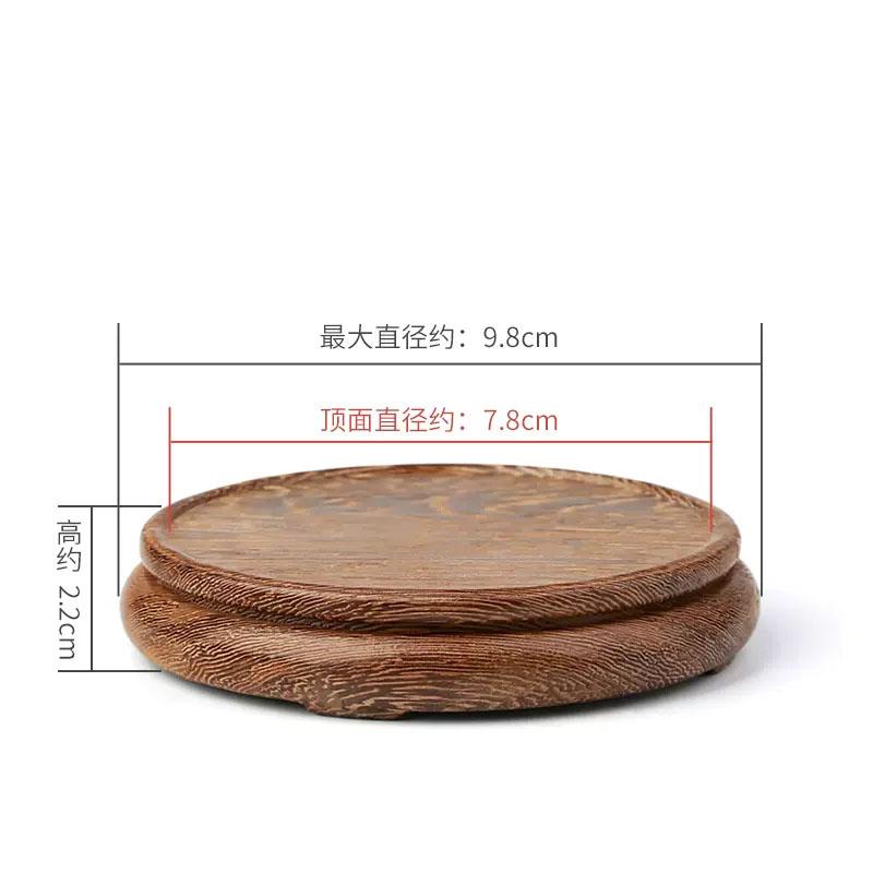 Деревянная круглая основа для куриных крылышек, подставка из красного дерева, изделия Будды, Подставка
