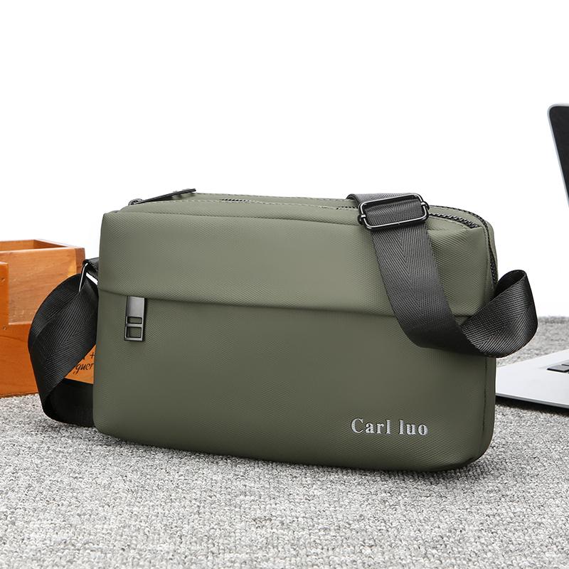 

Дизайн с 2 слоями Мужские сумки Сумка из водонепроницаемой ткани Мужская сумка через плечо Модная повседневная мужская сумка Маленькая сумка-мессенджер Sac 26cmX15cmX7cm