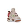 Tênis de Bebê Air Jordan 4 Retro TD Wild Things Creme Vela Vermelho Universitário DH0571-264
