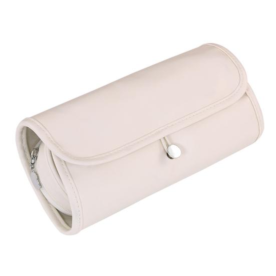 Travel Makeup Brush Bag Roll Up Makeup Brush Organizer 12 Slots Makeup Brush Case with Zipper Pocket for Cosmetic Essentials Makeup Brushes