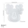 Christmas Tree Mold  Deer Coaster Mold Silicone Mold Food Grade For Resin Crafts Family Gatherings Holiday Baking