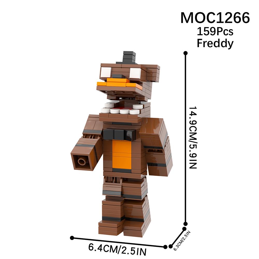 

MOOXI Набор для хоррор-игры MOC Кирпичики Киносцены Фигурки медведей Строительные блоки Детские образовательные игрушки для детей Подарок на день рождения