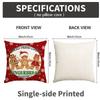 1/4Pcs Red Christmas Pillowcases, Hot Cocoa Gingerbread Bakery Design Cushion Covers, Farmhouse Christmas Decorations