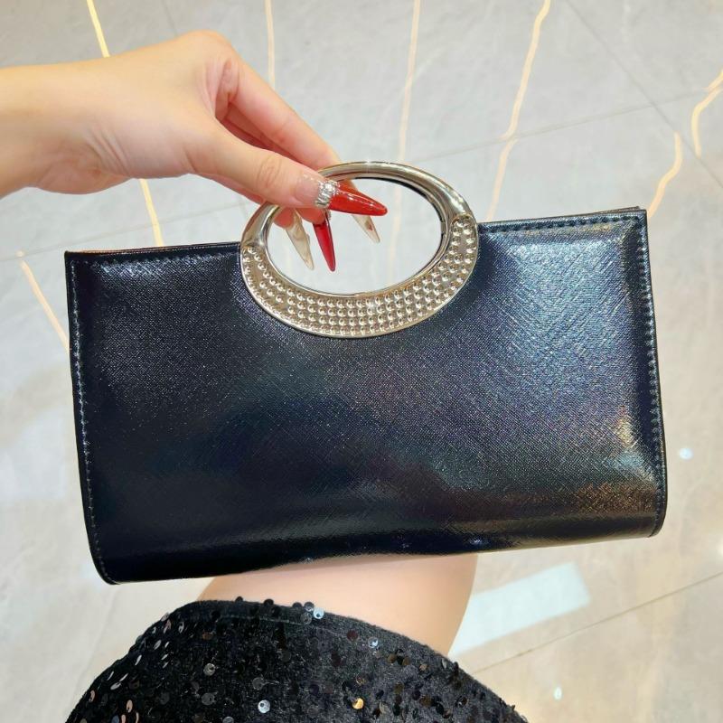 Evening Party Bag - Shiny Clutch Bag with Rhinestones, Formal Handbag for The Banquet, Dress Cross-body Bag