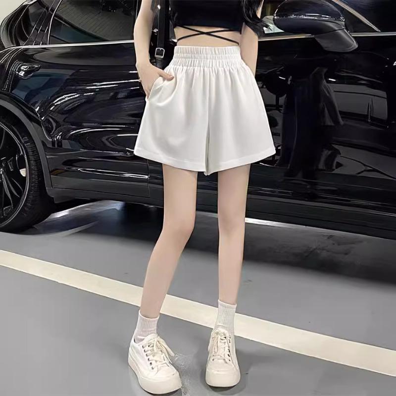 Spice Girls Pink Slacks for Girls Little Men with High Waists Sports Style Slim Straight Shorts