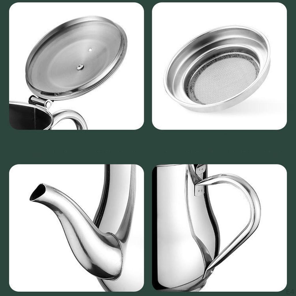 Multi Purpose Stainless Steel Oil Storage Can for Home And Restaurant