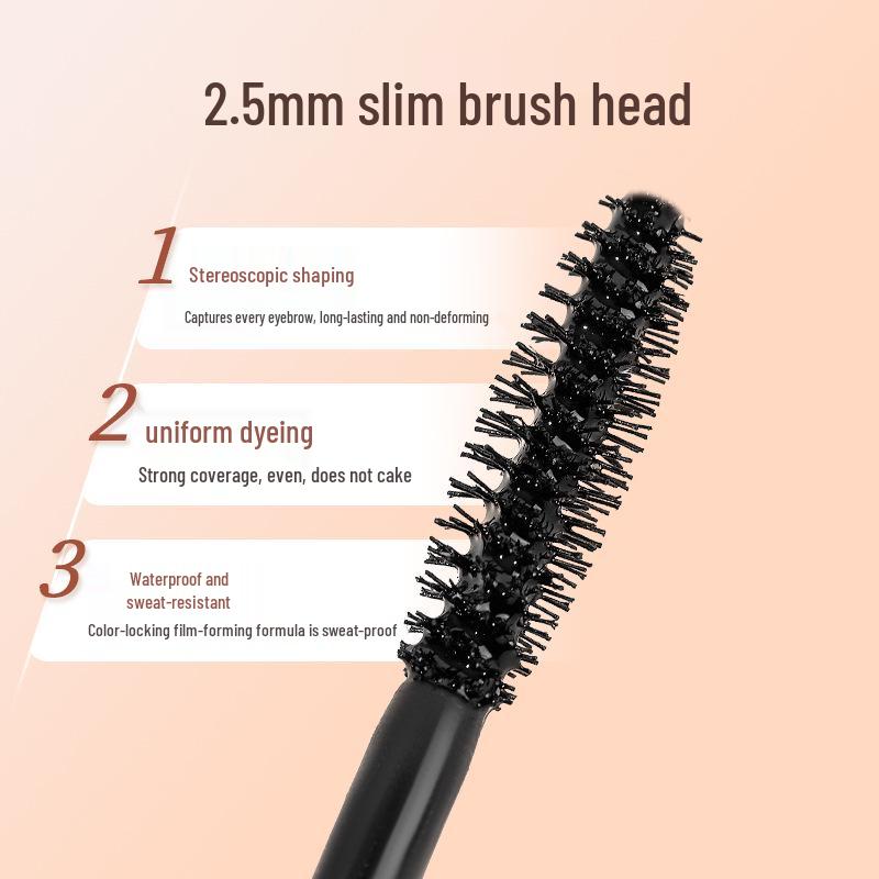 MYG Two-in-One Mascara & Eyebrow Dye: Long-Lasting, Waterproof, Sweatproof, Easy Removal, Lengthening & Volumizing in Brown