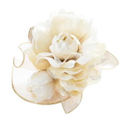 De Corsage Wedding Graduation Formal Pin Clip with Case Made In Japan Off Gold [R C] CH-012