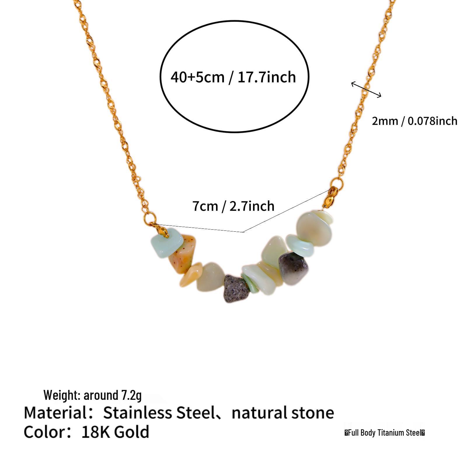 Ожерелье из нержавеющей стали с 12 цветами натуральных камней-талисманов по знакам зодиака для женщин