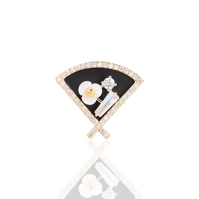 Broșă Elegantă cu Zircon Micro-Incrustat: Accesoriu de bijuterie la modă, potrivit pentru orice ținută, pentru vară