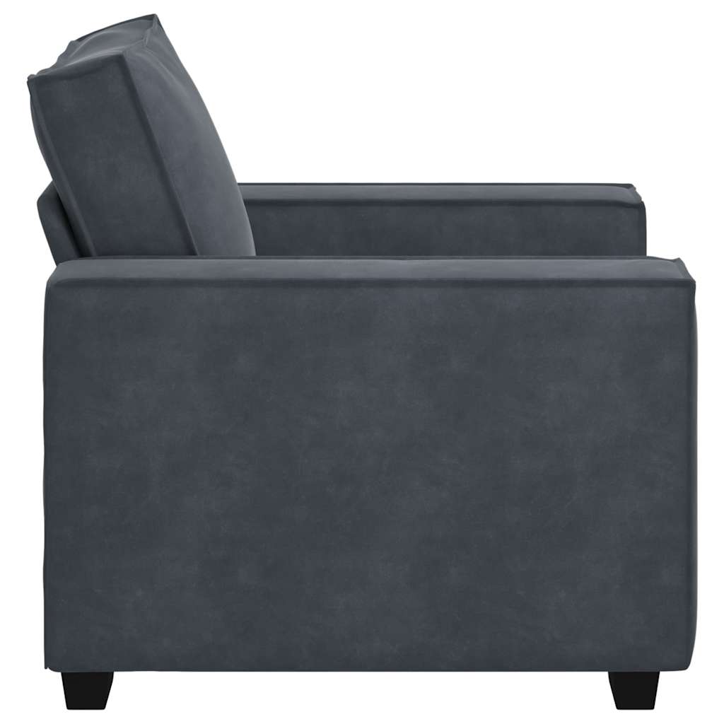 Armchair Dark Gray 100x78x84 Cm Velvet