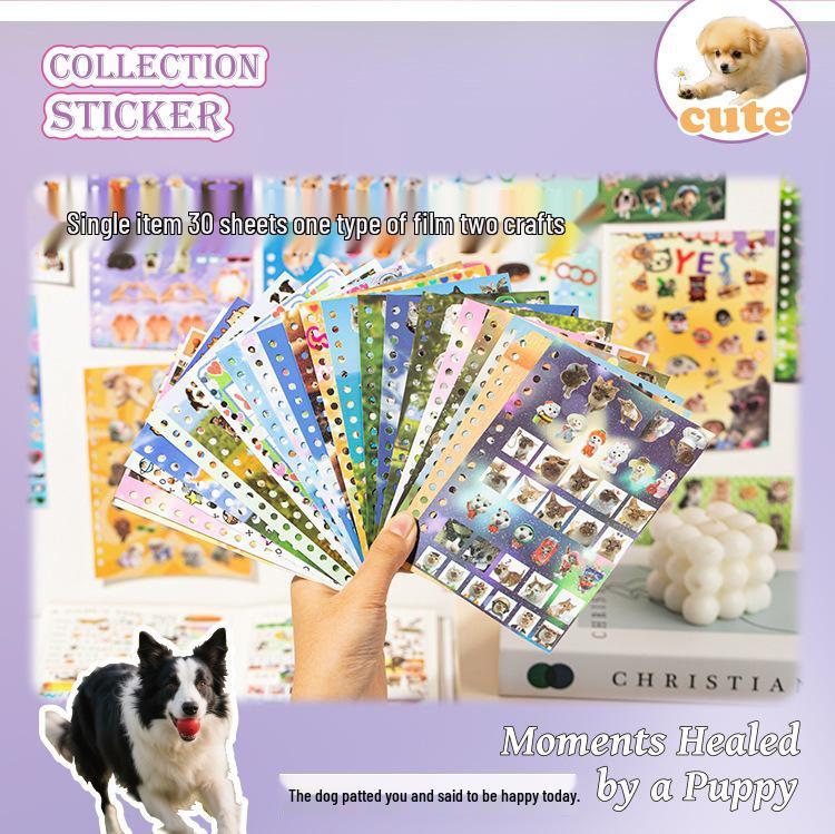Yu Xian Cute Pet Battle Screen Protector & Journal Decor Sticker Book