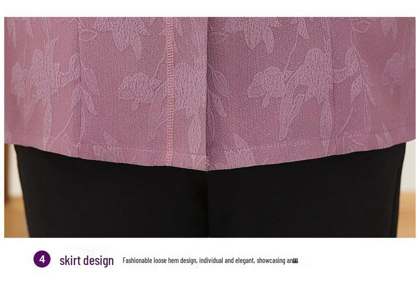 Summer Cotton Tops: Short-Sleeved, Loose-Fit Shirts for Middle-Aged and Elderly Women.