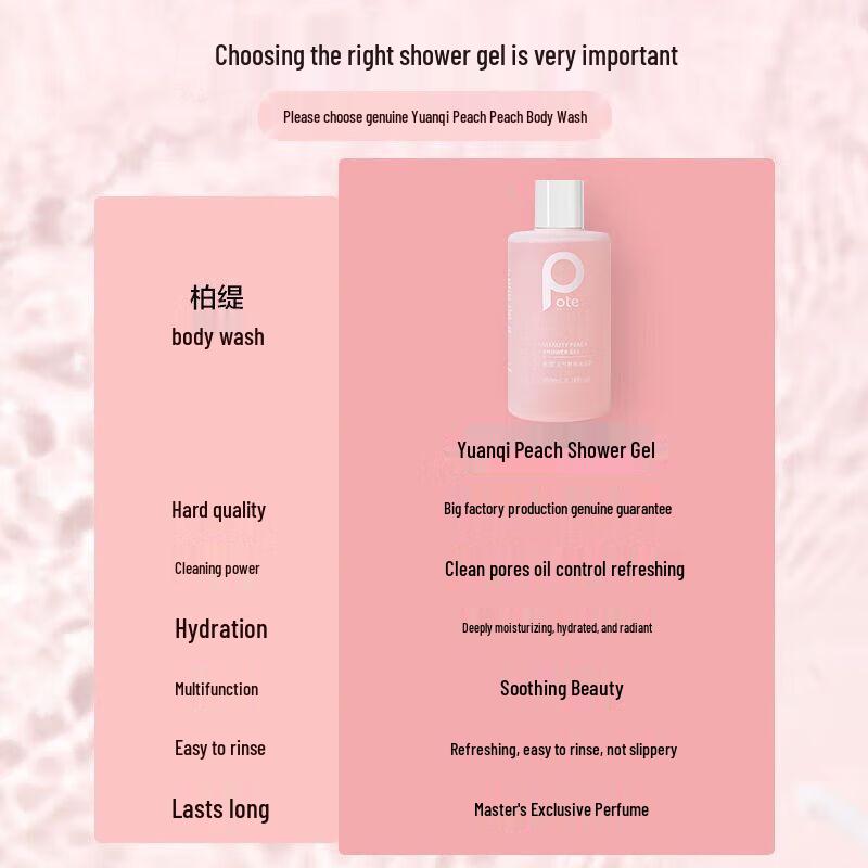 Bertie Vitality Peach Shower Gel 200ml