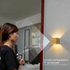 Lampada da parete a LED ricaricabile USB sensore di movimento umano lampada a bacchetta senza fili Sconce lampada da notte per comodino camera da letto corridoio