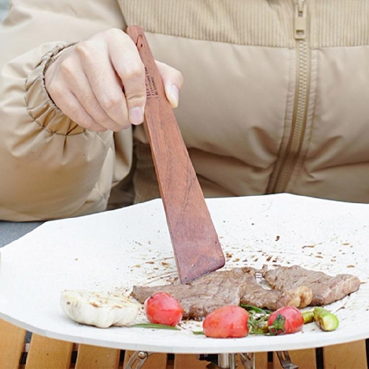Durability Wood Spatula Comfortable Grip Spatula Portables Safe Spatula for Outdoor Grilling and Home Cooking
