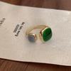 1 Pezzo Anello Colorato Smalto Design per Donne Sofisticato Minimalista Lusso Statement Moda Fascia