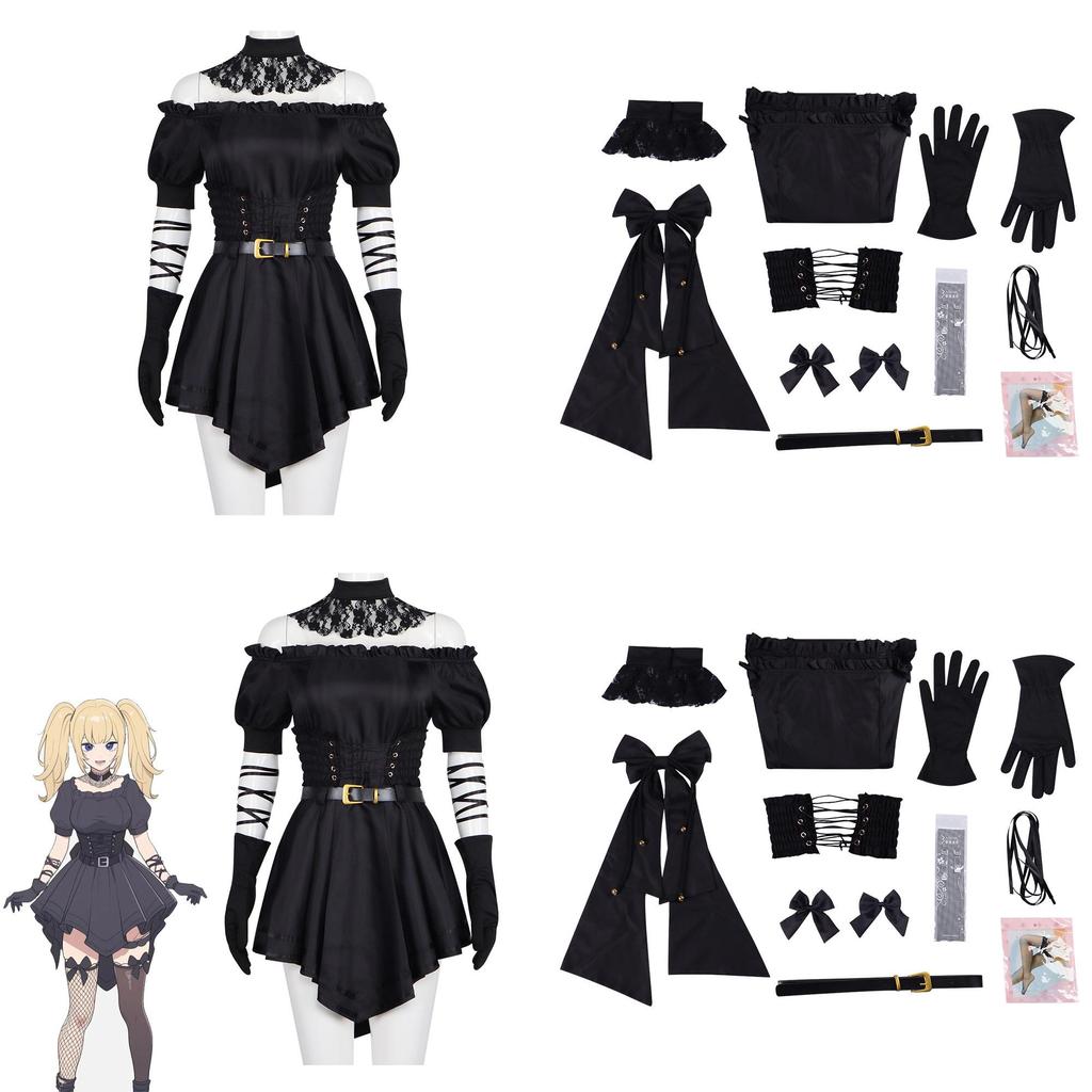 Grok Virtual Girl Halloween Cosplay Costume With Short Skirt For Anime Game Fans