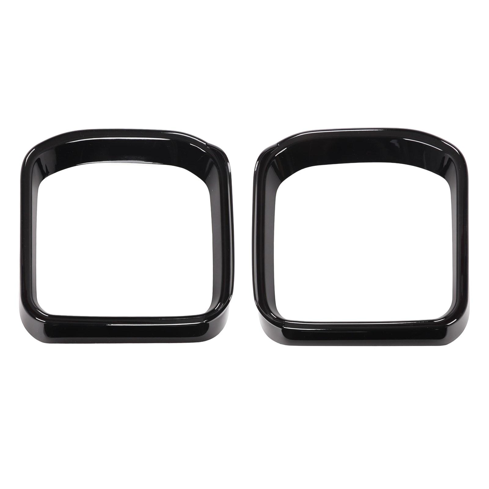 

1 Pair Left Right Rear View Mirror Frame Cover Side Mirror Visor Molding Trim Replacement for Land Rover Defender Glossy Black