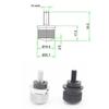 Harley Motorcycle CNC Aluminum Alloy Seat Screw (6mm)