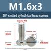 Yigu 304 Stainless Steel Slotted Pan Head Screws M1.6-M10